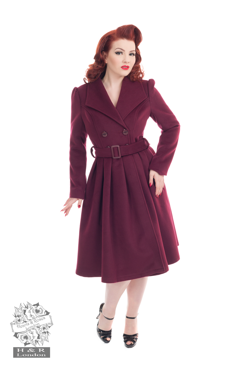 Wine Vintage Swing Coat